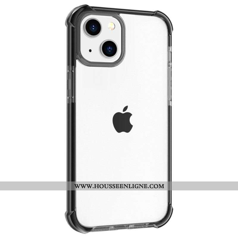 Coque iPhone 14 Transparente Rebords Colorés