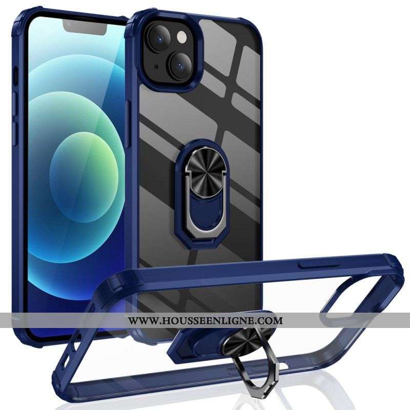 Coque iPhone 14 Transparente avec Anneau-Support