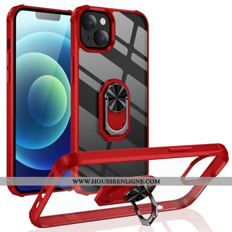 Coque iPhone 14 Transparente avec Anneau-Support