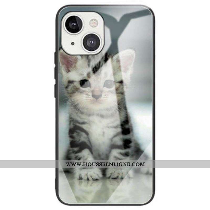 Coque iPhone 14 Verre Trempé Chaton