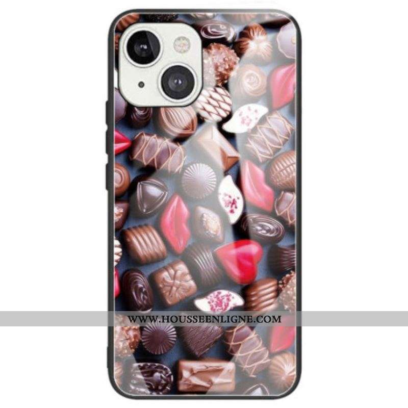 Coque iPhone 14 Verre Trempé Chocolats