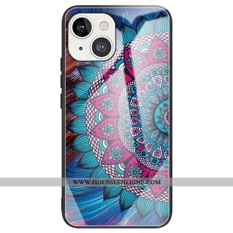 Coque iPhone 14 Verre Trempé Florale