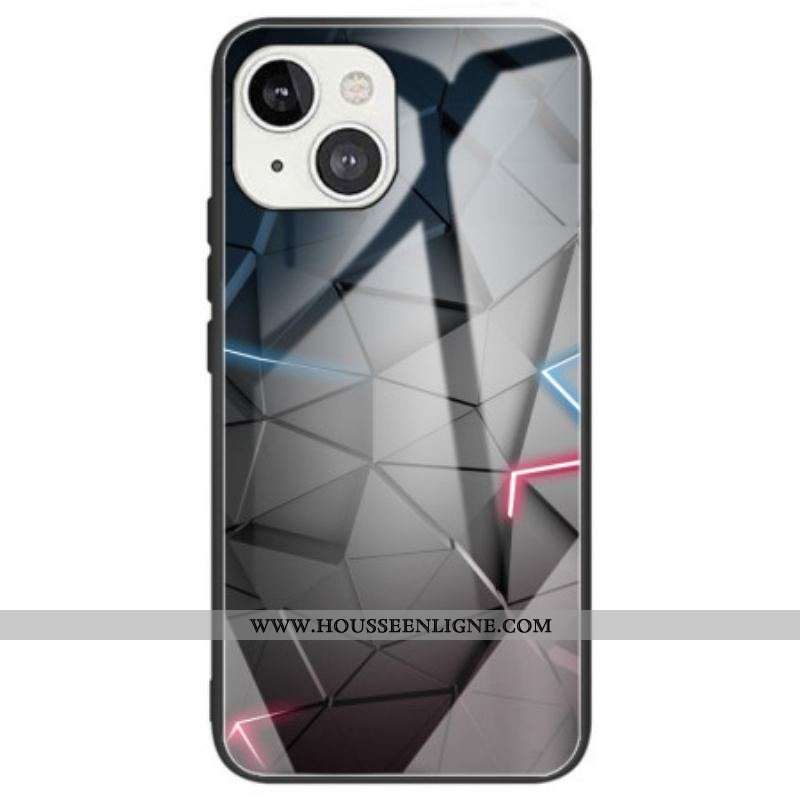 Coque iPhone 14 Verre Trempé Géométrique