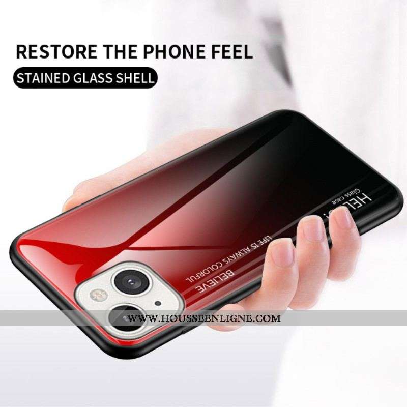 Coque iPhone 14 Verre Trempé Hello