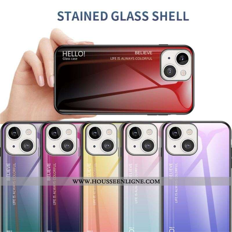 Coque iPhone 14 Verre Trempé Hello