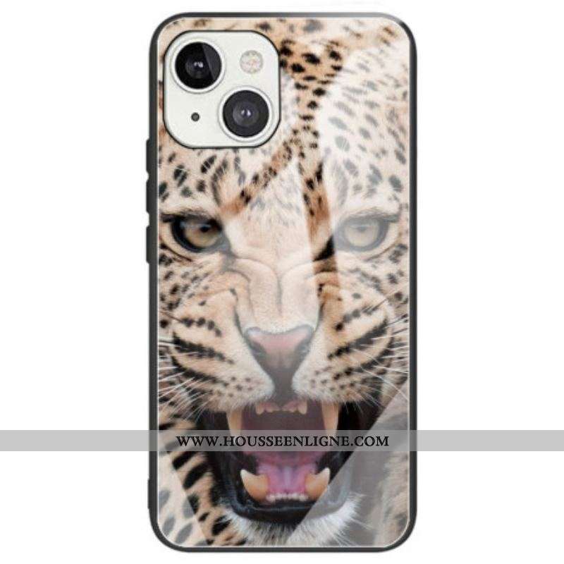Coque iPhone 14 Verre Trempé Léopard