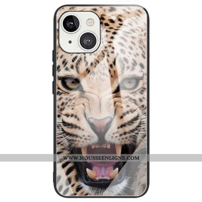 Coque iPhone 14 Verre Trempé Léopard
