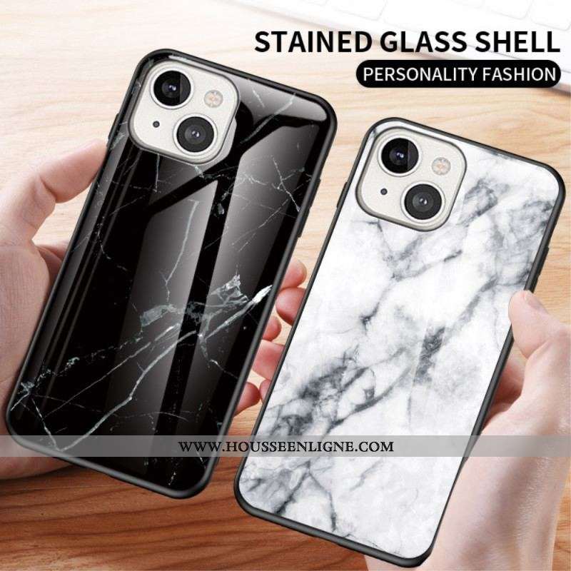 Coque iPhone 14 Verre Trempé Marbre