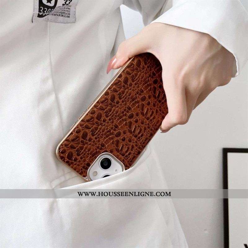 Coque iPhone 14 Véritable Cuir
