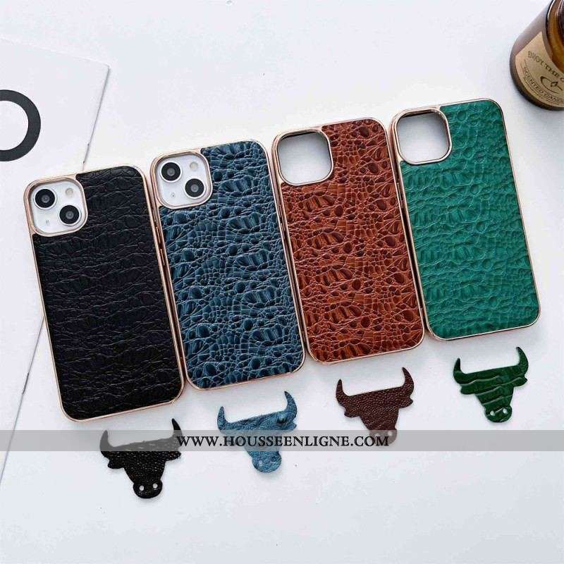 Coque iPhone 14 Véritable Cuir