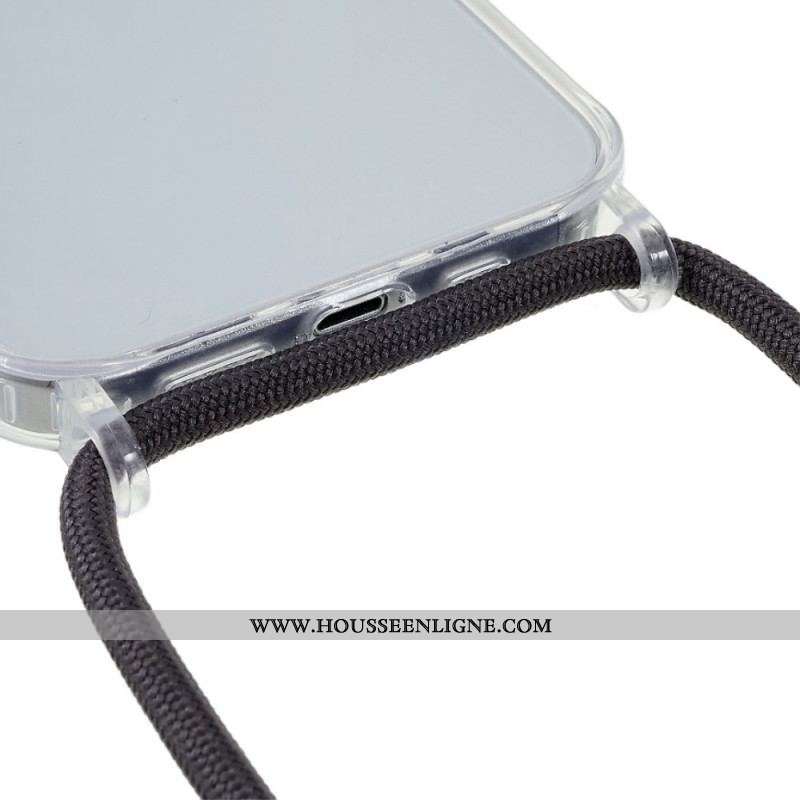 Coque iPhone 14 à Cordon Transparente