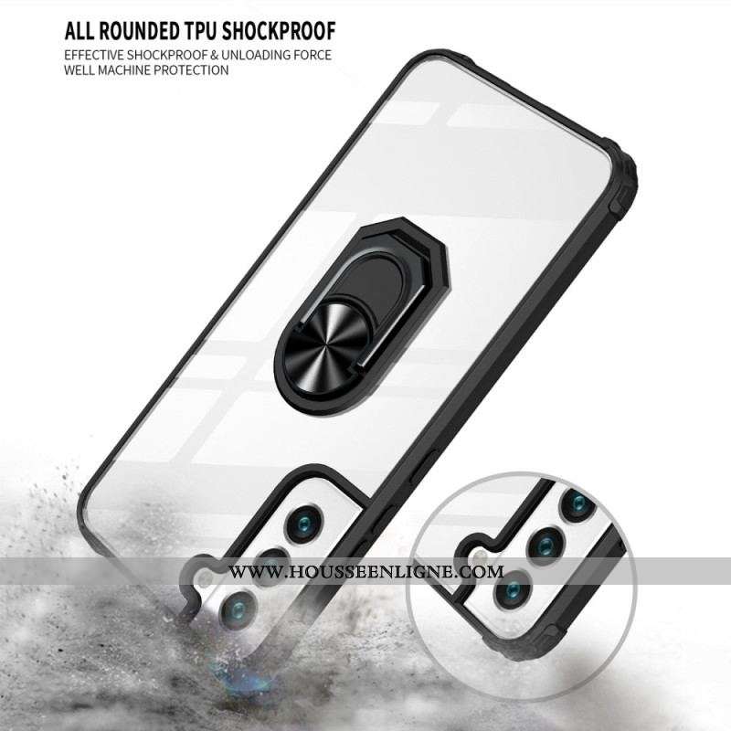 CoqueSamsung Galaxy S23 Plus 5G Transparente avec Anneau-Support