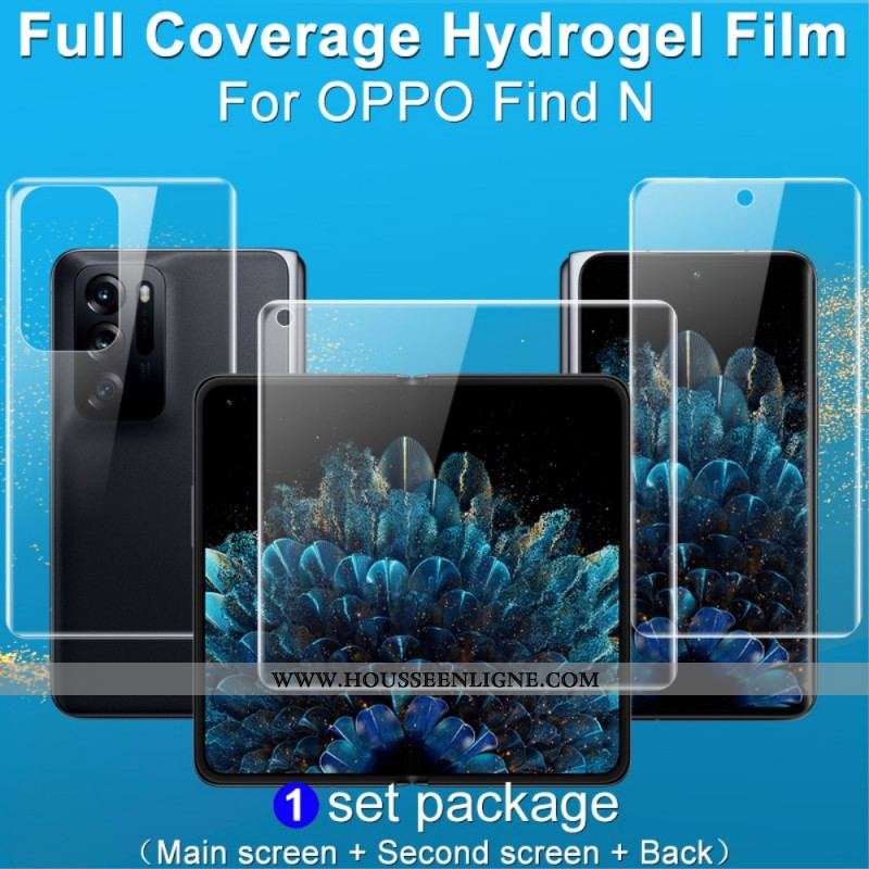 Films de protection écrans et dos pour Oppo Find N