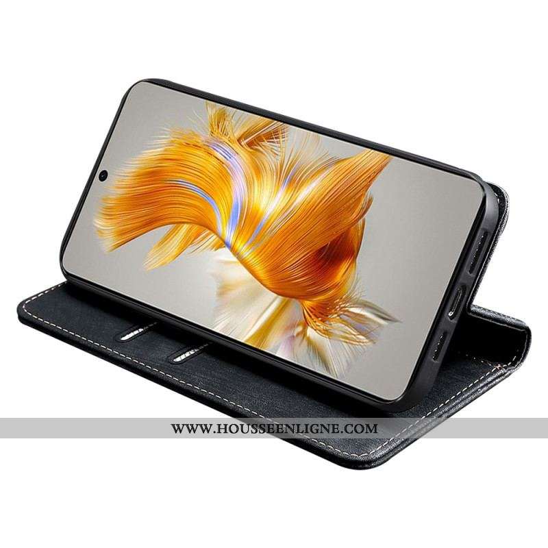 Flip Cover Huawei Mate 50 Pro Simili Cuir Rétro