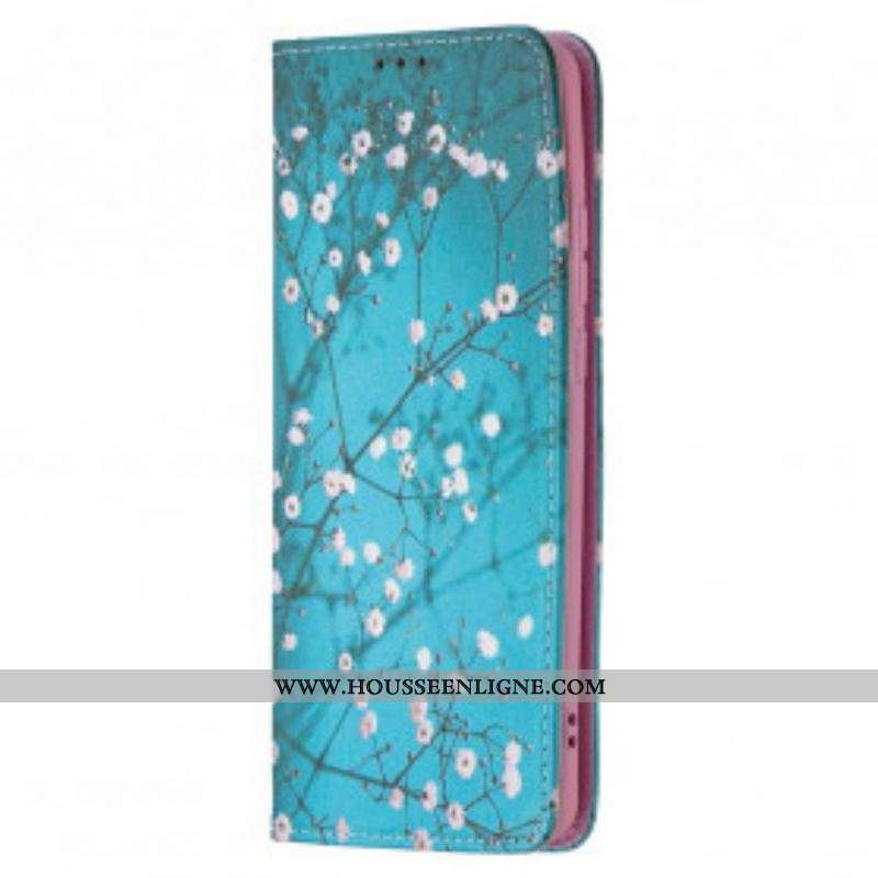 Flip Cover Huawei P50 Pro Branches Fleuries