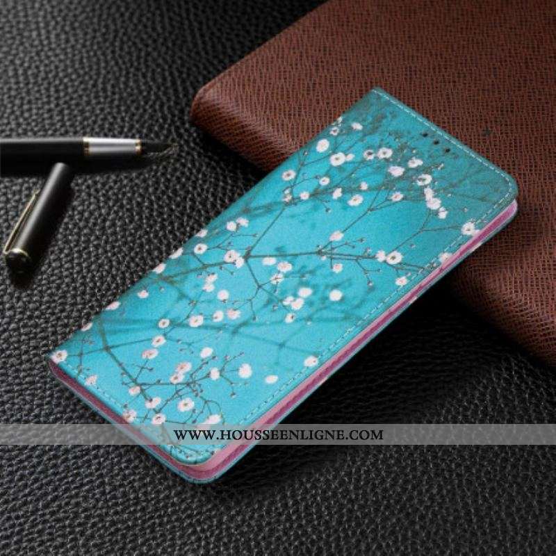 Flip Cover Huawei P50 Pro Branches Fleuries