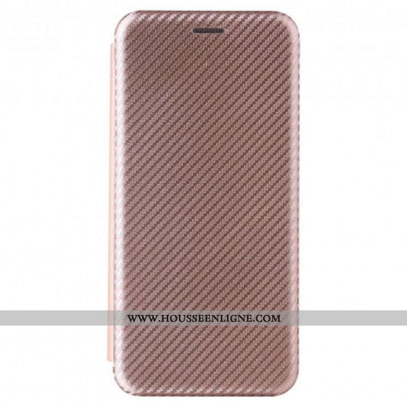 Flip Cover Huawei P50 Pro Fibre Carbone