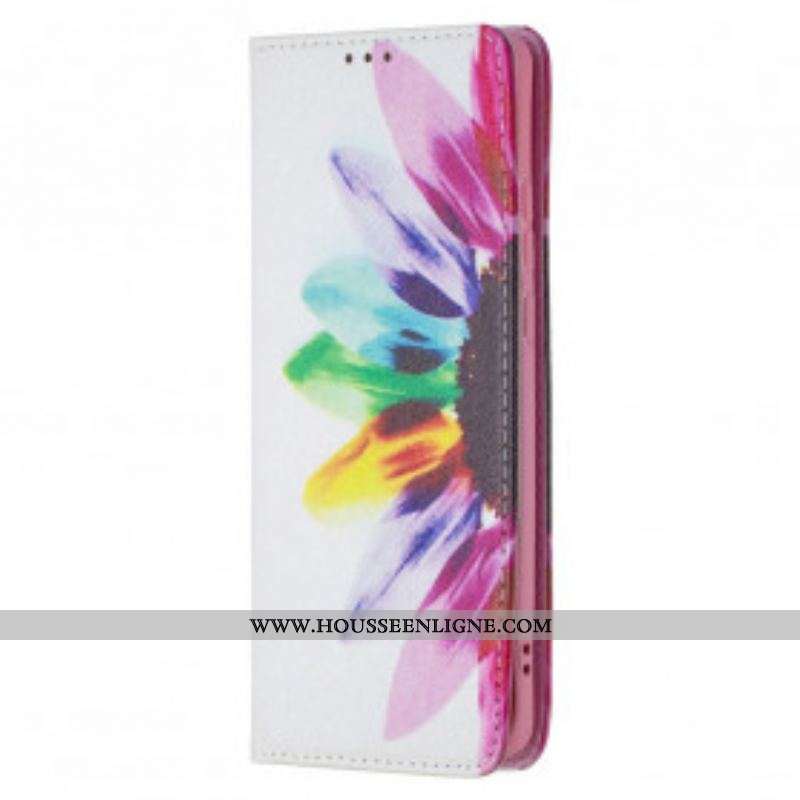 Flip Cover Huawei P50 Pro Fleur Aquarelle