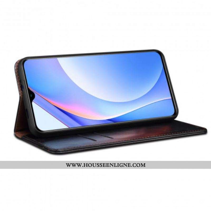 Flip Cover Huawei P50 Pro Simili Cuir Ciré