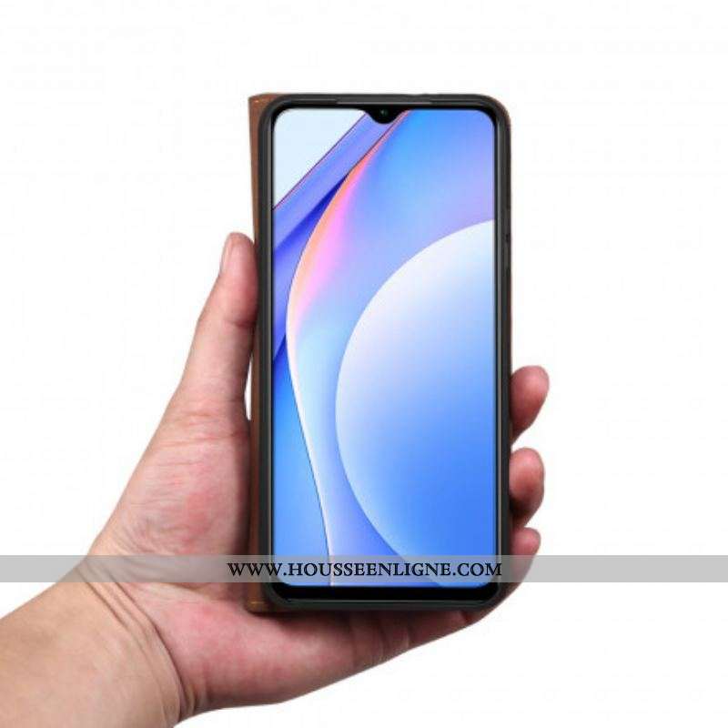 Flip Cover Huawei P50 Pro Simili Cuir Ciré