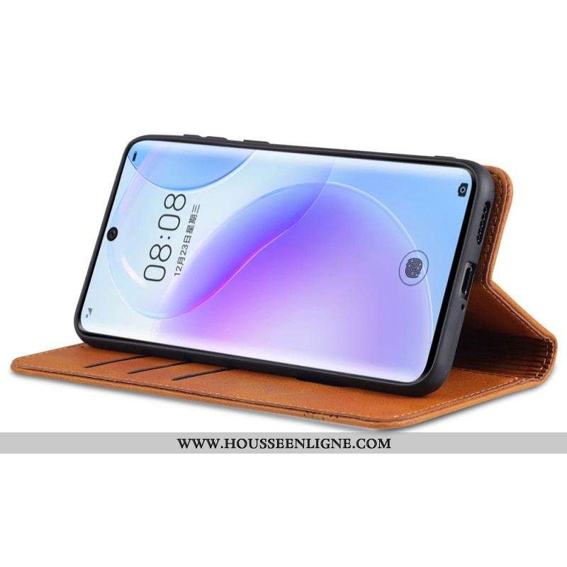 Flip Cover Huawei P50 Pro Style Cuir AZNS