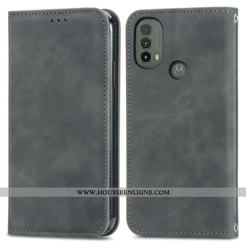 Flip Cover Moto E40 / E30 / E20 Skin-Touch Design