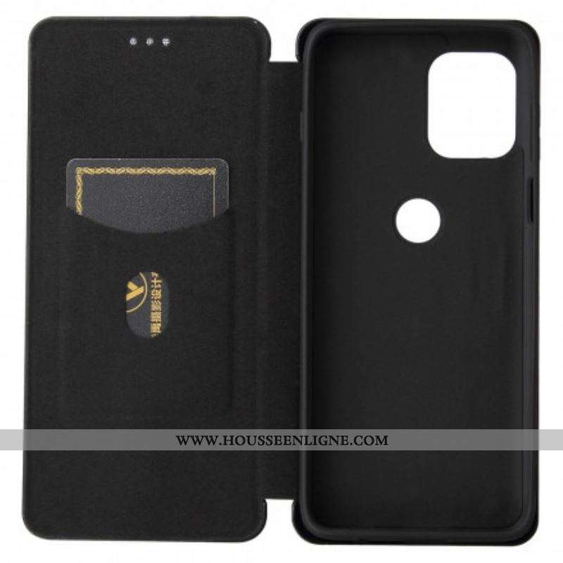 Flip Cover Moto G100 Silicone Carbone