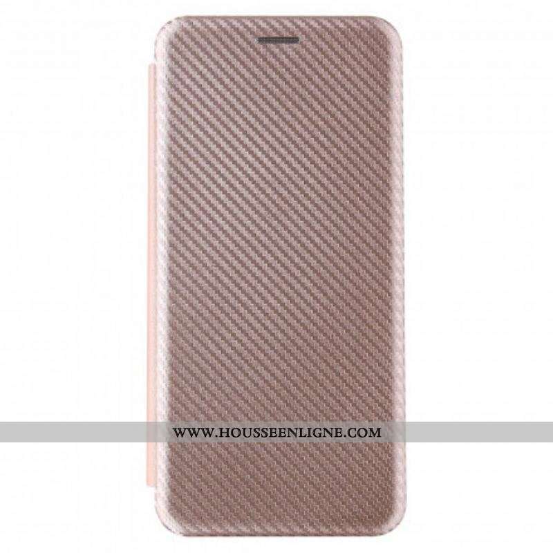 Flip Cover Moto G30 / Moto G10 Silicone Carbone Coloré