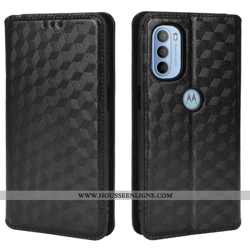 Flip Cover Moto G41 / G31 Effet Cuir Diamant