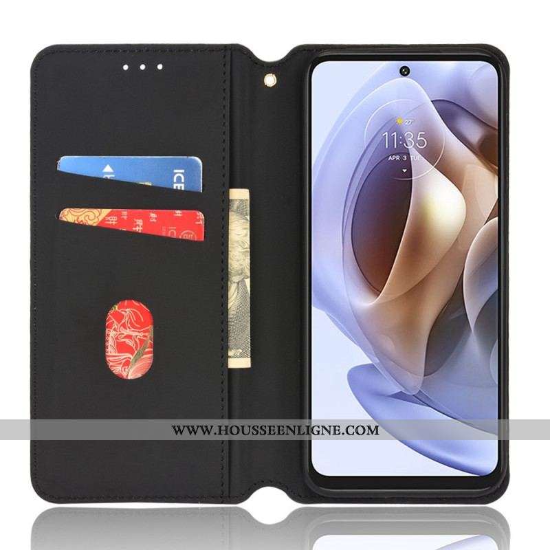 Flip Cover Moto G41 / G31 Effet Cuir Diamant