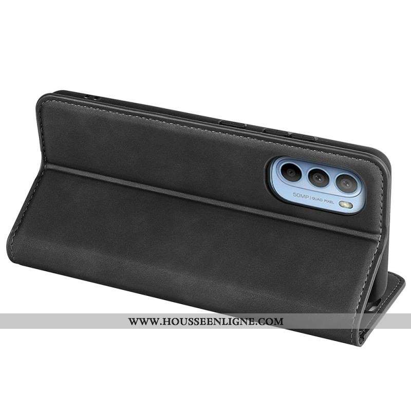 Flip Cover Moto G41 / G31 Effet Cuir Douceur Soie