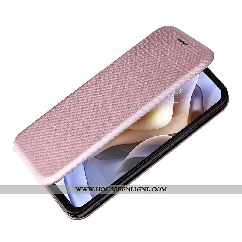 Flip Cover Moto G41 / G31 Silicone Carbone