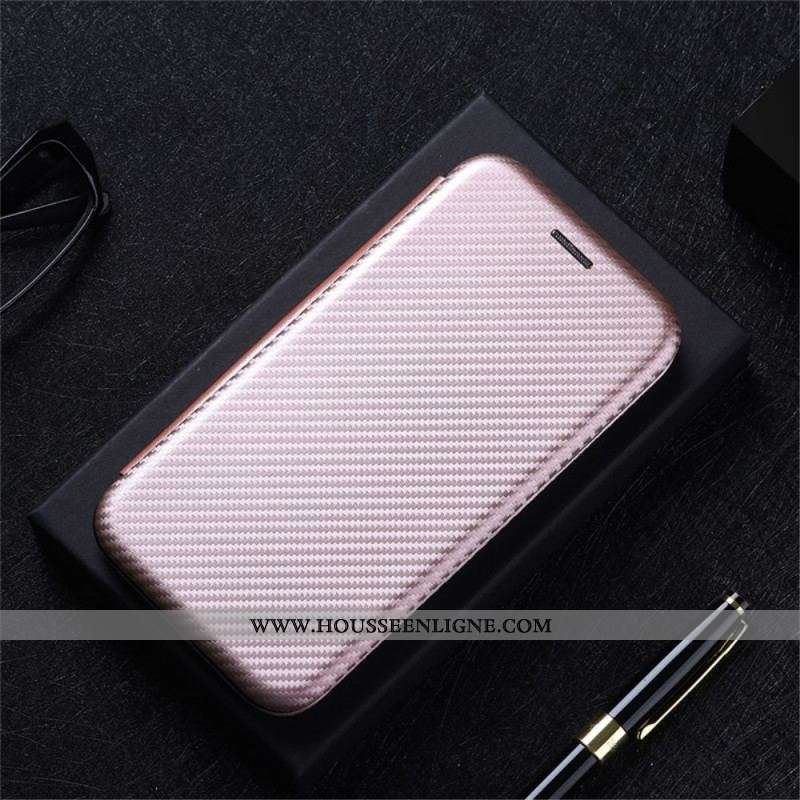 Flip Cover Moto G41 / G31 Silicone Carbone