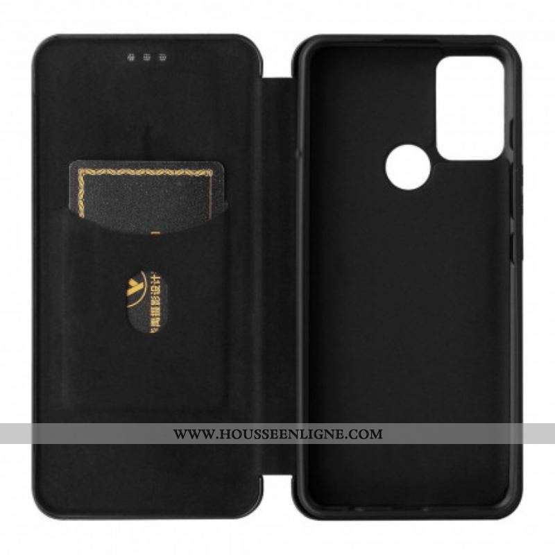 Flip Cover Moto G50 Silicone Carbone