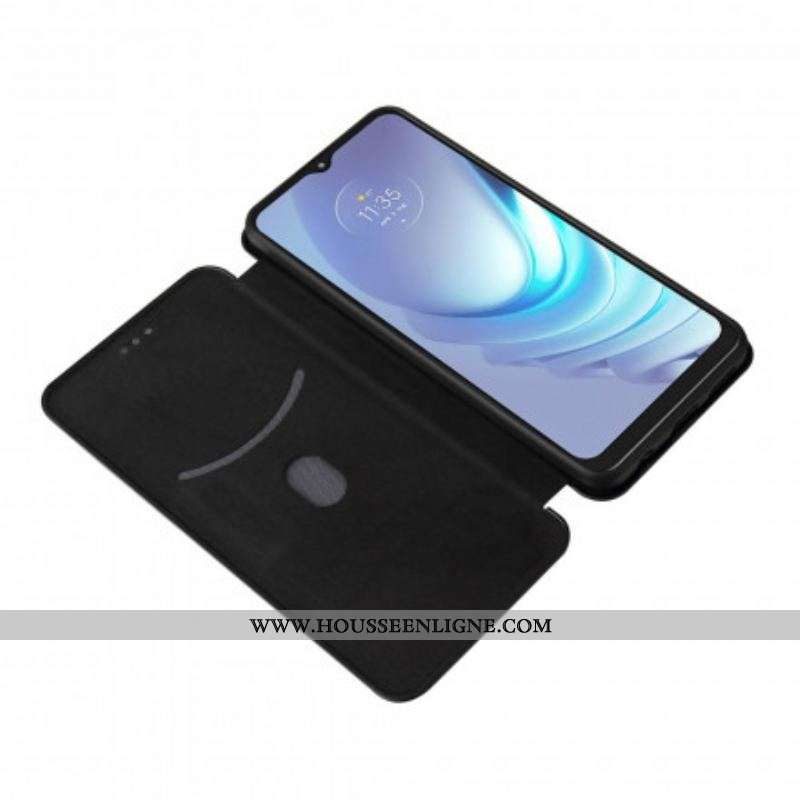 Flip Cover Moto G50 Silicone Carbone