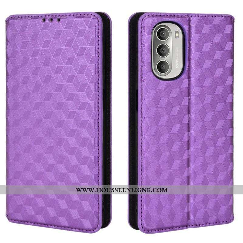 Flip Cover Moto G51 5G Effet Cuir Diamant