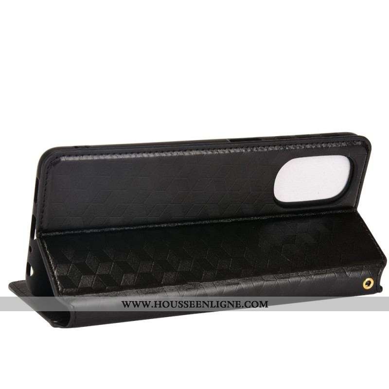 Flip Cover Moto G51 5G Effet Cuir Diamant