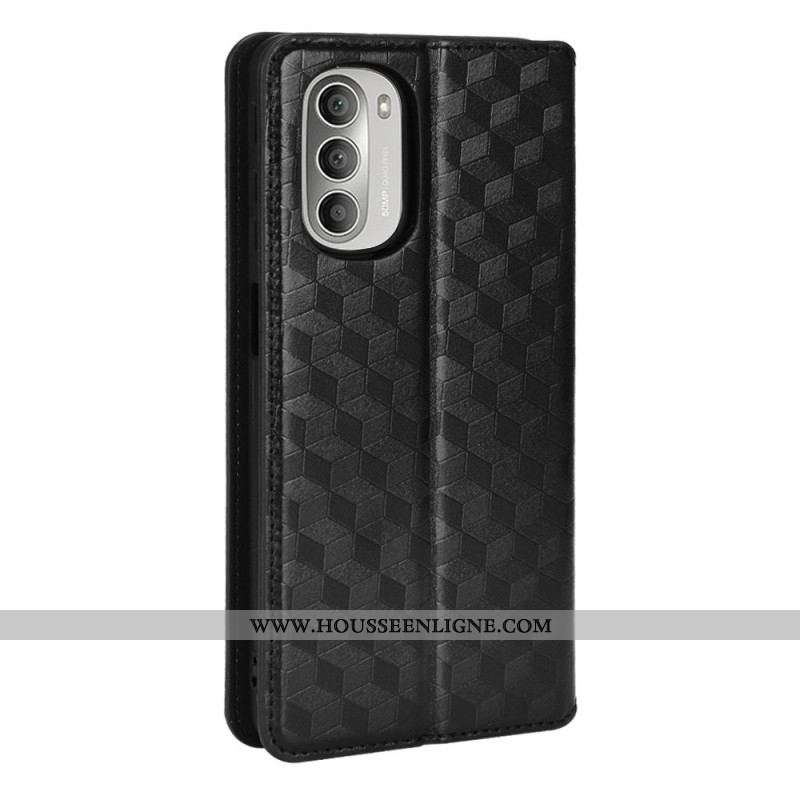 Flip Cover Moto G51 5G Effet Cuir Diamant