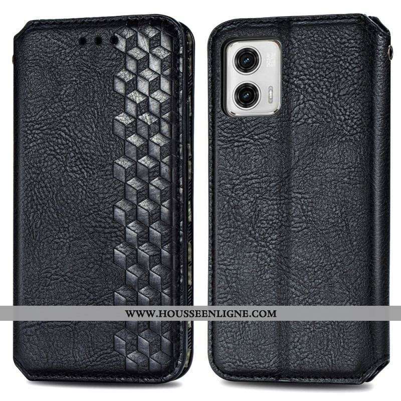 Flip Cover Moto G73 5G Motif 3D