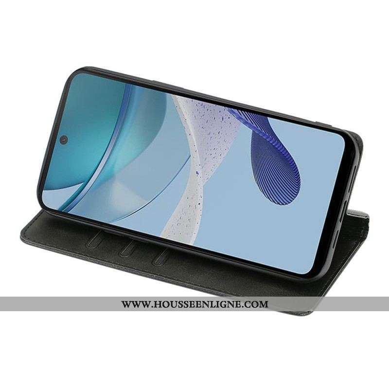Flip Cover Moto G73 5G Simili Cuir