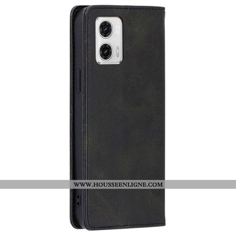 Flip Cover Moto G73 5G Simili Cuir