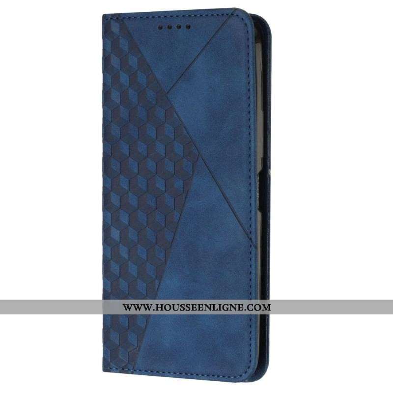 Flip Cover Moto G73 5G Style Cuir avec 3 Porte-Cartes