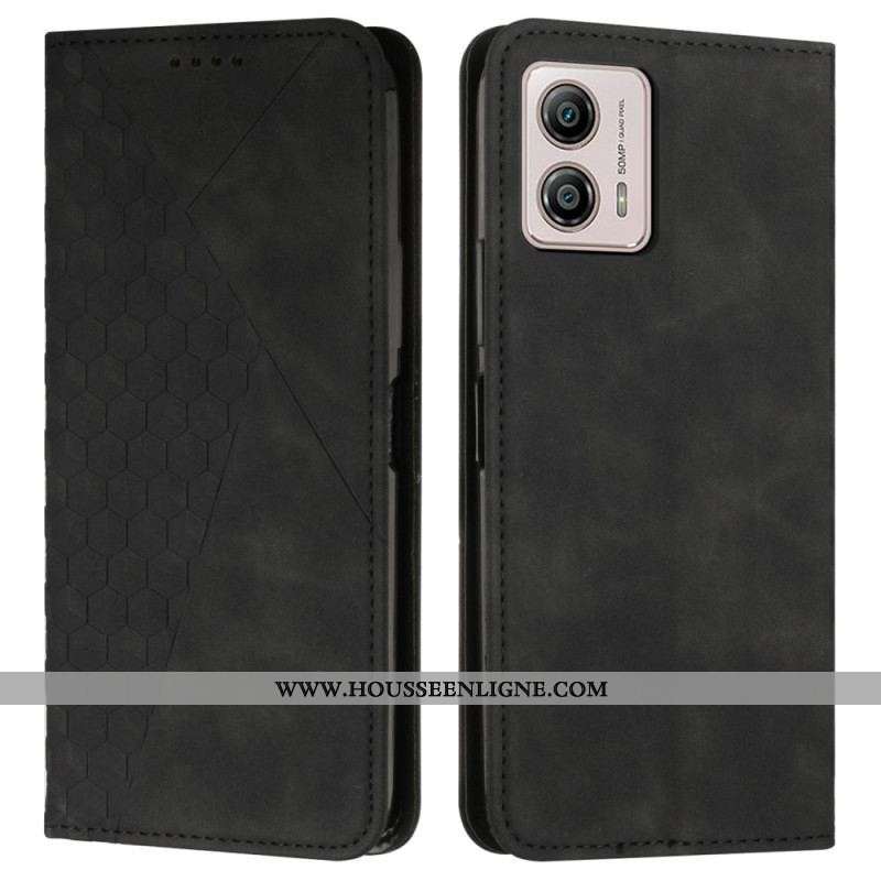 Flip Cover Moto G73 5G Style Cuir avec 3 Porte-Cartes
