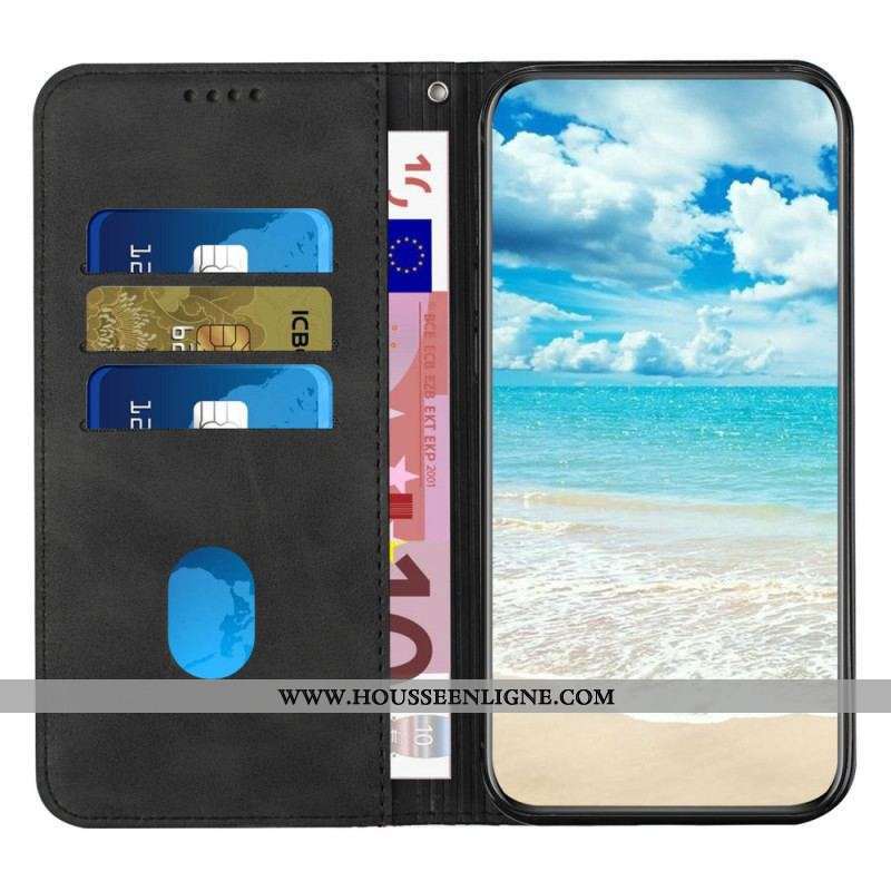 Flip Cover Moto G73 5G Style Cuir avec 3 Porte-Cartes