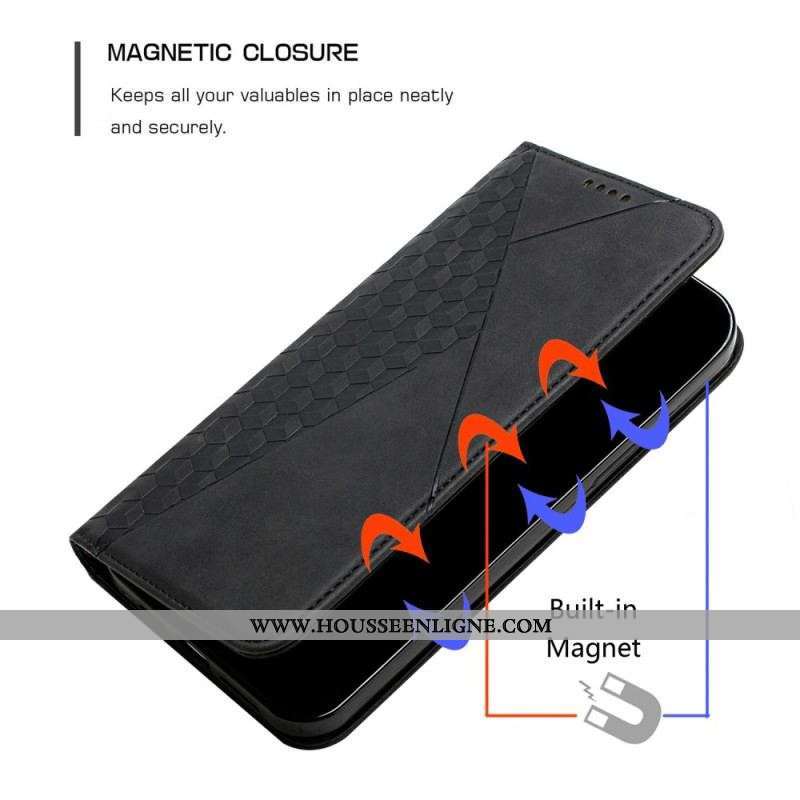 Flip Cover Moto G73 5G Style Cuir avec 3 Porte-Cartes