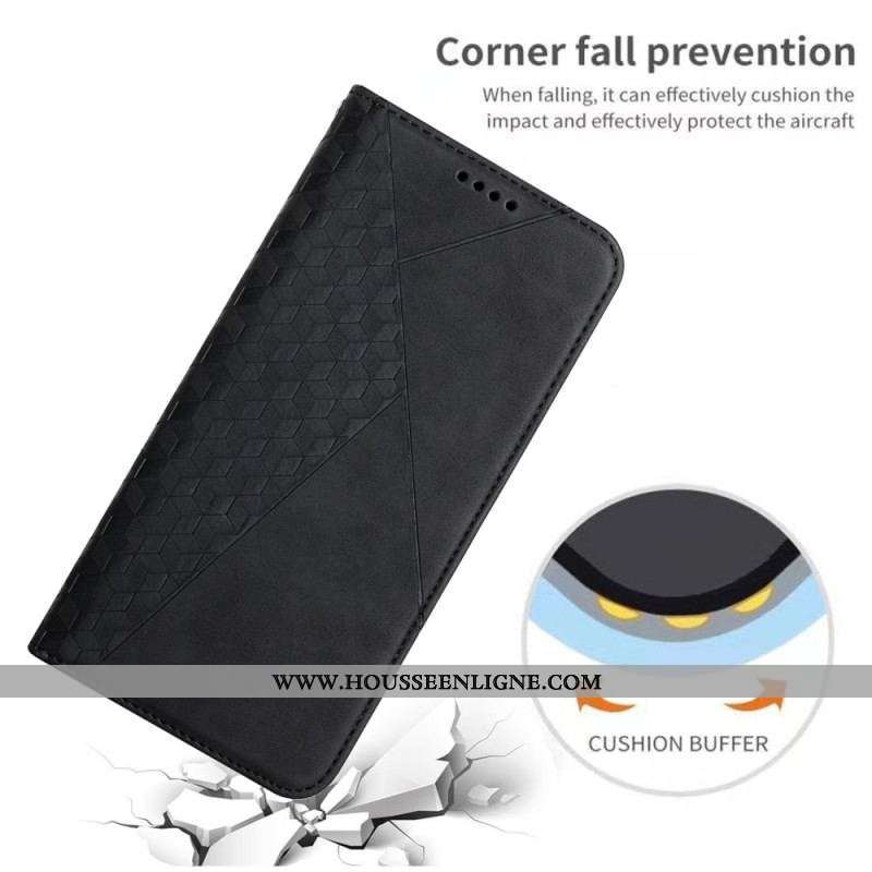 Flip Cover Moto G73 5G Style Cuir avec 3 Porte-Cartes