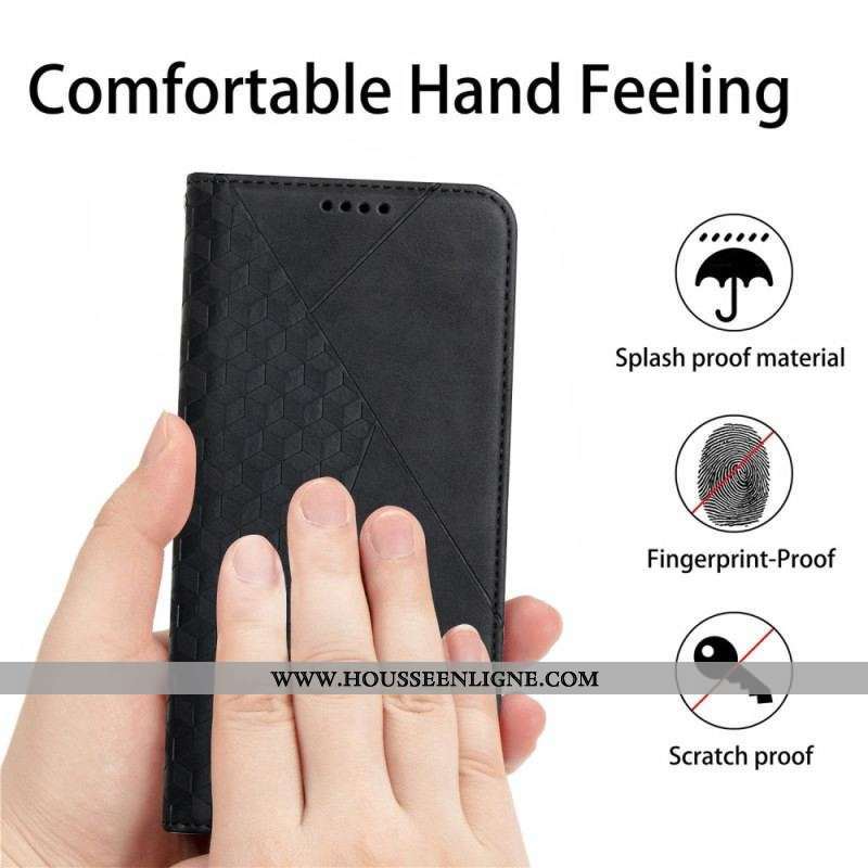 Flip Cover Moto G73 5G Style Cuir avec 3 Porte-Cartes