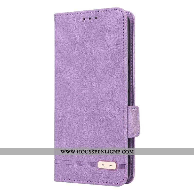 Flip Cover Moto G73 5G Texture Cuir