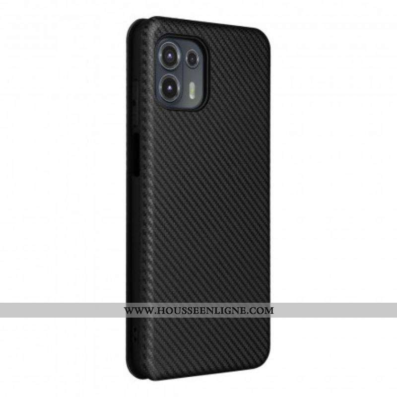 Flip Cover Motorola Edge 20 Lite Silicone Carbone Coloré