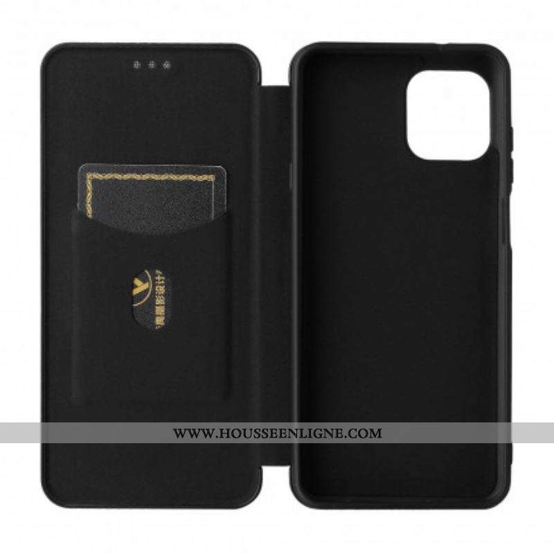 Flip Cover Motorola Edge 20 Lite Silicone Carbone Coloré